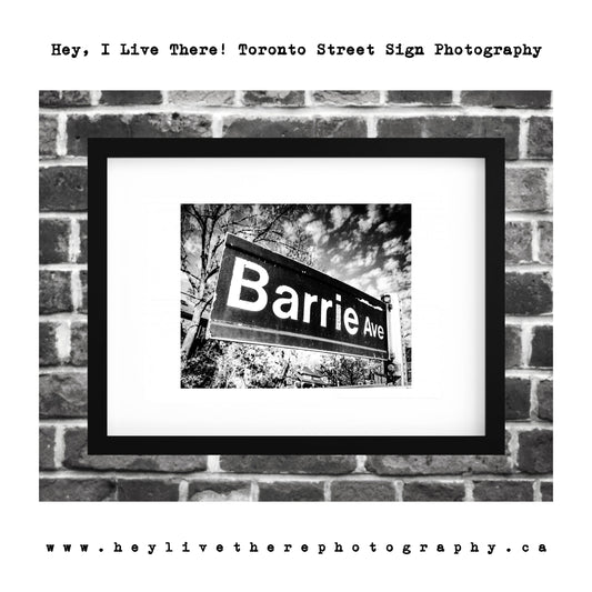 "Barrie Ave"
