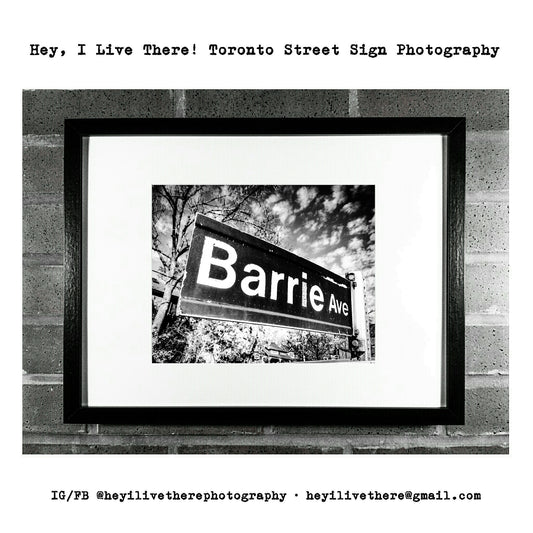 "Barrie Ave"